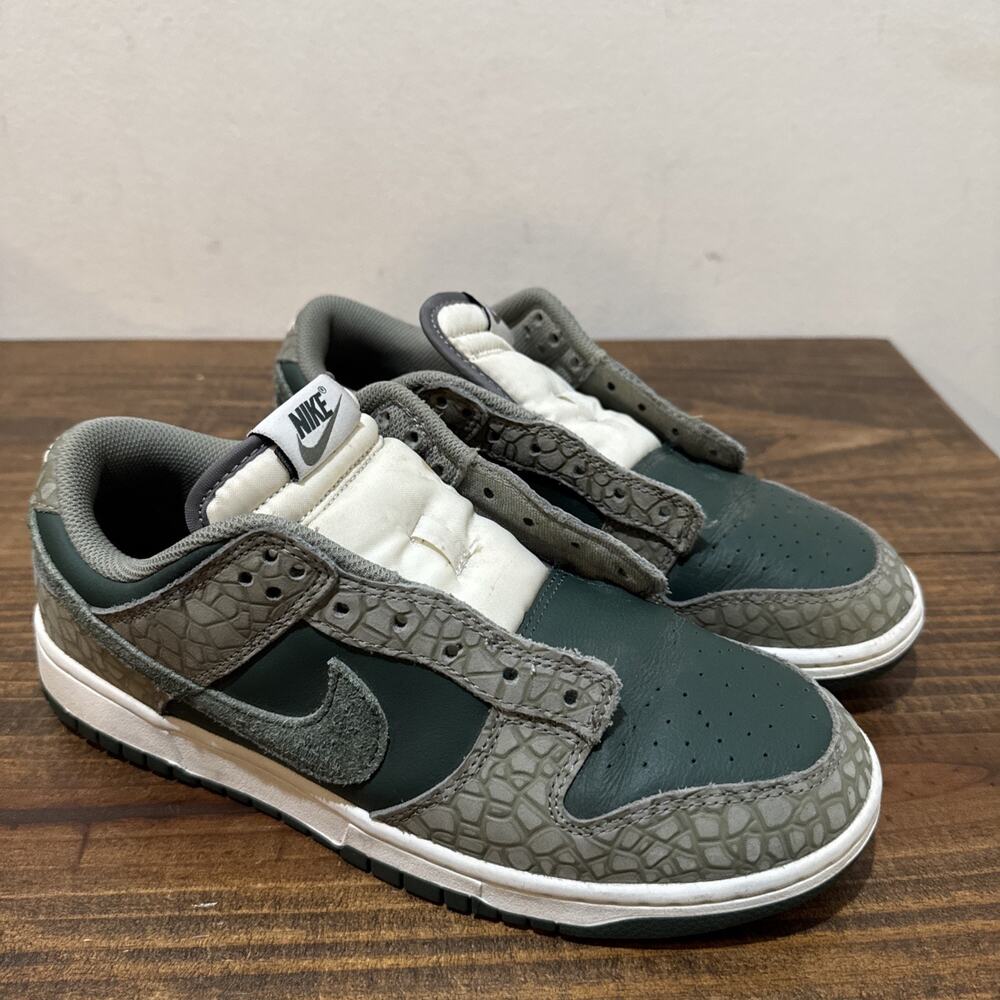 Nike Mens Dunk Low Premium HF4878-053 Green Lace-Up Sneaker Shoes Size 9